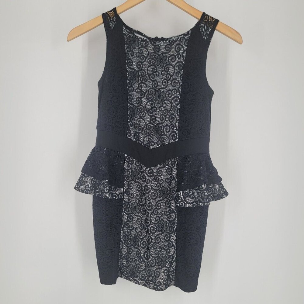 Elisa B. Tween Girls Black Lace Dress Size 10